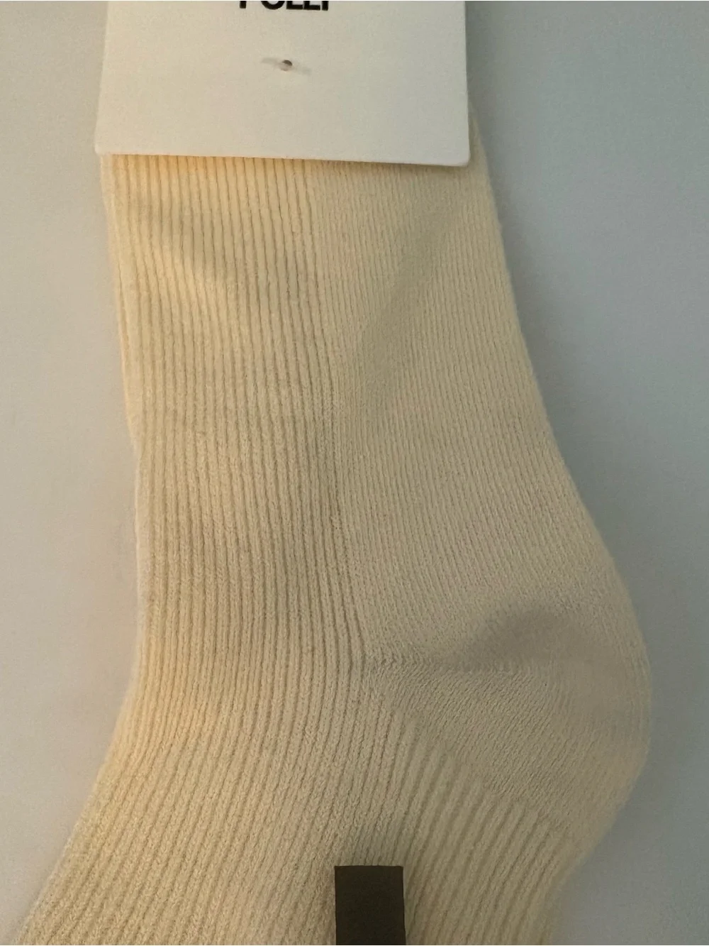Princess Polly lanter socks in cream and black NEW one size